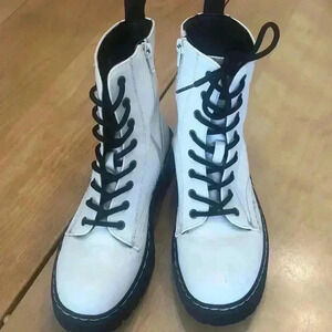 Sincerely Jules Harley leather combat boot.